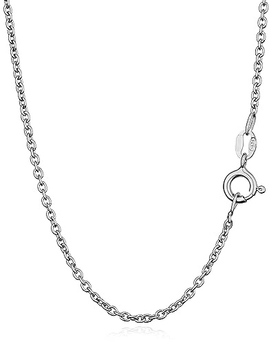 NKlaus Ankerkette aus 925 Silber, 1,5mm breit, anlaufgeschützt, 1 Stück | Für Damen und Mädchen
