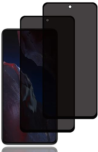 BCHKLAI Protector Pantalla de Privacidad para Xiaomi Poco F5 Pro [2 Piezas] | Cristal Vidrio Templado Antiespia,Dureza 9H,Sin Burbujas,Anti-Rasguños,Anti-Espía Protector Pantalla para Xiaomi Poco F5 Pro