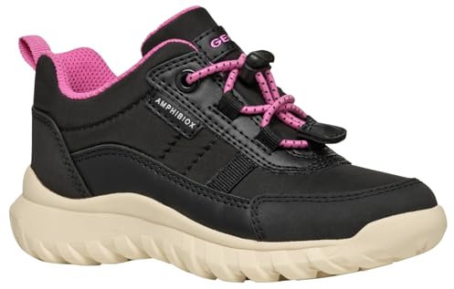 Geox J SIMBYOS Girl B ABX Basket, Noir, 32 EU