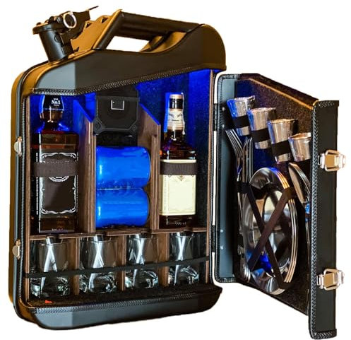 Whiskey Bar Cabinet, Jerry Can Whiskey Bar, Cabinet Gas Can Bar, for Man, Dad, Husband, Boyfriend, Boss,Christmas,New Year
