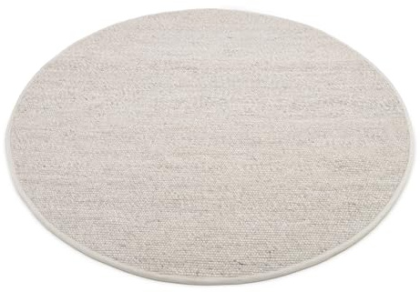 OCI Favorit Handweb Teppich FAV01 446 Silber 150 cm rund