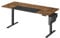 VASAGLE Electric Standing Desk, Height Adjustable Desk, 70 x 160 x (72-120) cm, 4 Memory Heights, Storage Pocket, for Home Office, Study, Rustic Brown and Matte Black LSD026X11V1