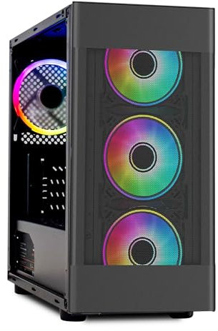 Fierce RGB Gaming PC - AMD Ryzen 7 5700G 3.8-4.6GHz, AMD Vega 8 Graphics, 16GB RAM 3200MHz,1TB NV3 M.2 NVME SSD,500W PSU, Windows 11