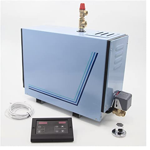 HEALBYBLE 10. 5 kW Kommerzielle selbstverlängerende Dampfduschgenerator-Kit-System Dampf-Sauna-Generatormaschine mit Touchscreen-Bedienfeld,Schnell Aufwärmen