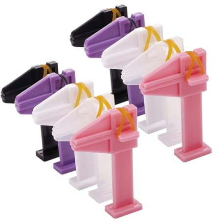 OSOLADY 10 Pièces Fixateur De Vernis à Pour Unas Clip De Retenue Clips De Fixation Des Clip De Mise En Forme à Lime à Blanche Plastiques Techniques Abs