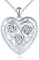 Yumilok femmes pendentif collier 925 argent sterling Rose coeur amour fleur coeur photo collier