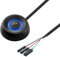 LEIBOCHAO PC Interrupteur d'alimentation, Interrupteur Ordinateur de Bureau d'alimentation Externe Démarrage à Distance, Ordinateur Carte Mère Bouton de Commutation Rallonge, Bouton Power Allumage PC