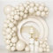 Luftballons Beige, 84 Stück Luftballons Geburtstag Girlande Satz von Ballons beige 18 Zoll 12 Zoll 10 Zoll 5 Zoll,Helium Beige Luftballons für Hochzeit,Geburtstags,Babyparty,Graduierung,Deko