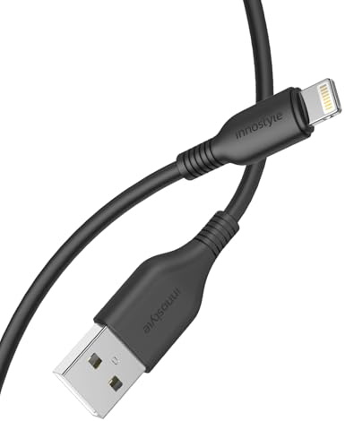 Innostyle iPhone Ladekabel USB Lightning Kabel Schnellladekabel 2M MFi Zertifiziert für iPhone 11 12 13 14 Pro Max XS Max XR X 8 7 6 6s Plus SE 2020