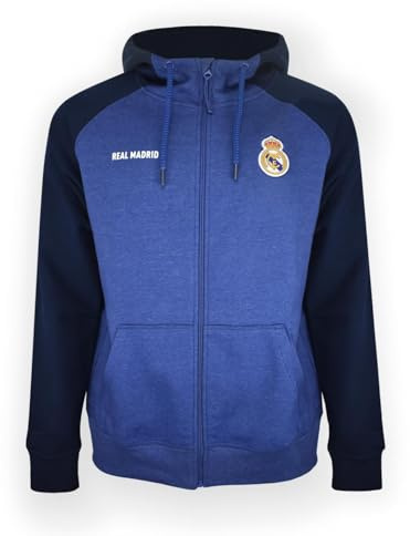 Real Madrid Sweat Hoodie Zip RM Nº32- Bleu- Adulte Taille XL