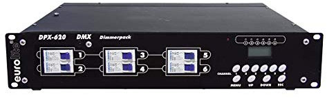 EUROLITE DPX-620 DMX Dimmerpack | Digitales 6-Kanal Dimmerpack