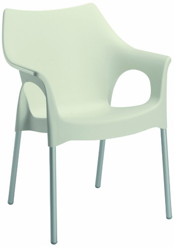 BEST 49610000 Stapelsessel Vegas, Silber/Elfenbein