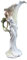 34,3 cm Porzellan Calla Lily Vase Frau erreichen Leaf Stem Griff