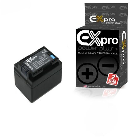 Ex-Pro® BP727 BP-727 High Power Plus+ 2680mAh 2 Year Warranty Replacement Lithium Li-on Digital Camcorder Battery Compatible with/for Vixia [See description for Models]