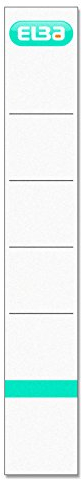 ELBA Ordner-Rückenschilder Smart Pro/Pro+, 10 Stück, 5 cm Rückenbreite, weiß
