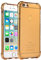 Jenuos Schutzhülle transparent weich flexibel extrem dünn transparent TPU für iPhone 6/6S, Gold, iPhone 6 4.7 Display