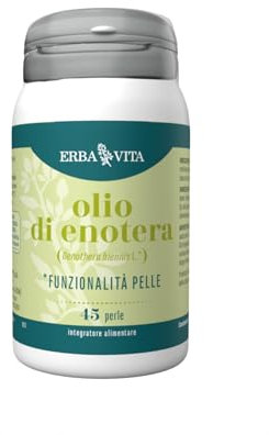 Erba Vita Integratore Alimentare di Olio di Enotera - 45 Perle, 45 unità, 1