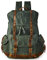 BRASS TACKS Leathercraft Leinen Rucksack Gewachst Leinen Crazy Horse Leder - 15.6 Zoll Laptop Alltag Casual/Business Sport Wanderrucksack Wasserdicht Herren (Grün)