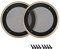 sourcing map 2 Piezas 4 Altavoz Rejilla Malla Decorativa Círculo Woofer Guardia Protector Cubierta Audio Piezas Dorado