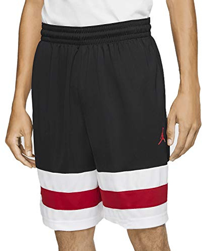 Nike Herren Sport Shorts M J Jumpman Bball Short, Black/White/Gym red/Gym red, M, CD4937