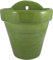 Maceta Colgar Pared Barro Esmalte Exterior (22 cms, Verde Claro)