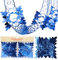 Christmas Concepts® Pack Of 2 9ft Garland Festive Hanging Decorations - Christmas Decorations (ROYAL BLUE)