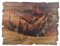 ARTLAND Wanddeko Wanduhr ohne Tickgeräusche aus Holz Quarz Uhr lautlos 40x30 cm Rechteckig Alpen Landschaft Berge Wald Natur Wolken U1RI