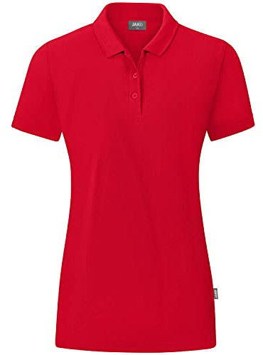 JAKO Organic Poloshirt Damen rot, 44 Damen