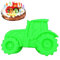 Backform Traktor - Auto Form Silikonform Rote Kuchenform zum Backen für Kindergeburtstag Silikonformen Backen Bulldog Motivform Silikontraktor für Kuchen EIS Schokolade Brot Dessert Pudding