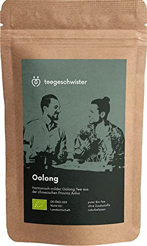 teegeschwister® | BIO Oolong Anhui | milder Oolong Tee aus losen halbfermentierten Teeblättern | 100g
