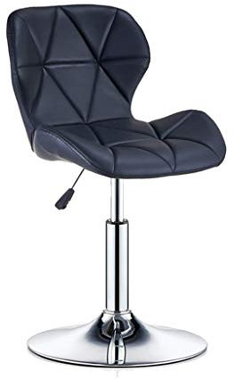 MOCHIYIA Barstools Barhocker Mit RüCkenlehne Kunstleder Pad Und Chromstahl Metall Basis/Mit FußStüTze/HöHenverstellbar / 360-Grad-Drehung/Hochstuhl Home Breakfast Esstisch KüChe Barhocker