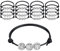 KINBOM 20 pezzi Braccialetti con Ciondoli Sportivi, Bracciale da Pallavolo, Braccialetti Regolabili Uomo Braccialetto Sportivo Braccialetto di Corda Nera per Feste Compleanno per Ragazzi (Pallavolo)