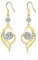 Damen Ohrringe Gold Hängend Lange 5A Zirkonia 14k Gold Ohrstecker für Freundin Mutter Frau Tochter Geburtstag Valentinstag Geschenke