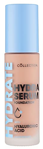 Collection Cosmetics Hydra Serum Foundation, Breathable Formula for Glowy Skin, 30ml, Light Vanilla