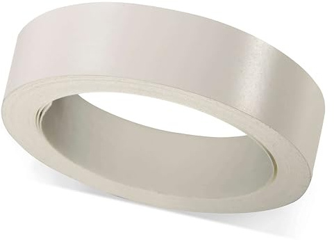 ben+camilla.com Selbstklebender Kantenumleimer | Weiß 19 mm x 5 m Rolle (matt glatt) | Kantenschutz zum Überkleben - wie Klebeband OHNE Bügeln | Premium Qualität für professionelle Ergebnisse