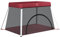vidaXL Baby Laufstall mit Matratze Faltbar Reisebett Laufgitter Schutzgitter Absperrgitter Krabbelgitter Spielstall Babybett Rot Leinenstoff