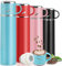 Insulated Water Bottle, 550ml Travel Vacuum Flask, Leakproof Thermal Tea Mug with Lid & Handle, Reusable Metal Drinks Bottles Coffee Cup Stay Hot & Cold Up to 12 Hours for Work Sports/Work/Travel,Blue