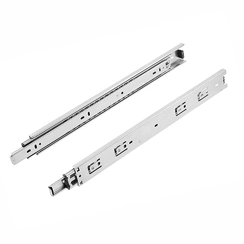 SOTECH 4 Paar Vollauszüge KV-50-H45-L500-NF 500 mm 50 Kg Belastbarkeit | Höhe 45 mm Stahl verzinkt Führungsschiene Schubkastenauszug