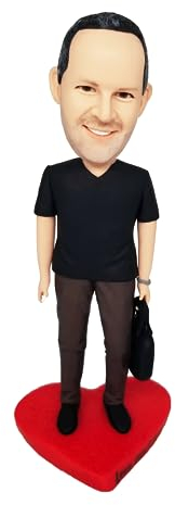 mydedor Benutzerdefinierte Wackelkopf-Figur, personalisierte Figur, Geburtstagsgeschenke für Büro, Auto, Armaturenbrett, Sammlerstück, Puppe für Freund, Vater, Mutter, Chef, Familie, exquisite Details