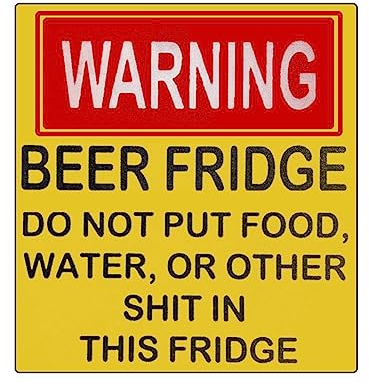 New Funny Portable Magnet Beer Fridge Sign Refrigerator Hilarious Stickers Fridge