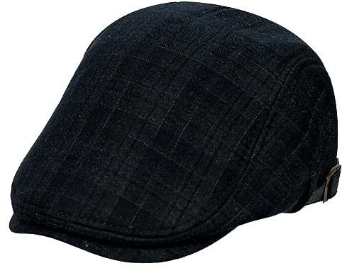 HAPPYPOP Schirmmütze Herren Schiebermütze Driving Cabbie Jagd Flatcap Newsboy Cap Gatsby Herren Hut Barett Schlägermütze Schiebermütze Herren Warm Komfortabel Winter
