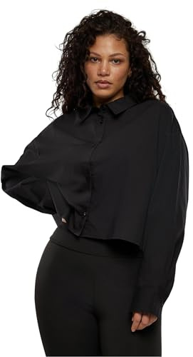 Urban Classics Damen Ladies Cropped Oversized Blouse