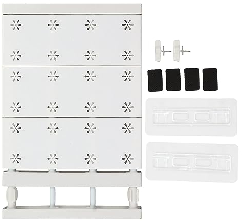 HERCHR Erweiterbar Regalteiler Teleskop Garderobensystem Regal Wandmontiertes Aufbewahrungsregal, Teleskop Einlegeboden Kleiderschrank Ordnungssystem Ohne Bohren Verstellbares Lagerregal 38 Bis 60 cm