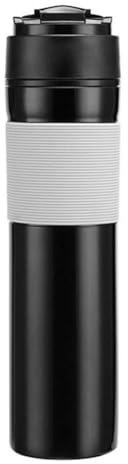 Cymwer French Press Mannual Coffee Maker Coffee Press Maker Food Grade Plastics Plunger Filter for Outdoor Travel Camping (Black)