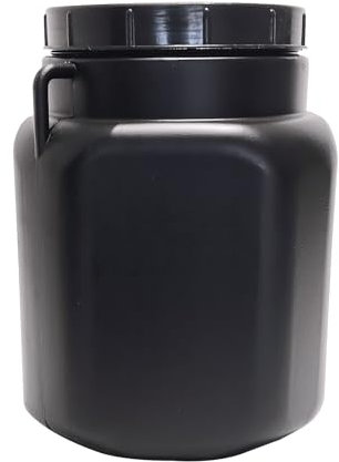 Fass quadratisch 30l schwarz | Weithalsfass lebensmittelecht Camping lagern Regenfass