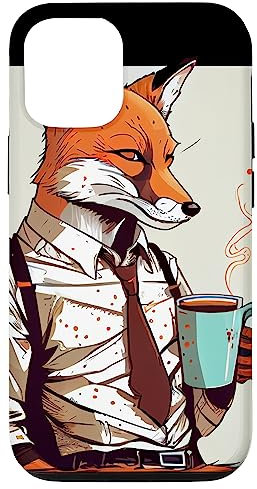 Fox Coffee Anime Style Case for iPhone 12/12 Pro
