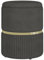 HOMCOM Pouf Tabouret Repose-Pied, Coffre de Rangement, en Velours côtelé, Design Moderne, 36 x 36 x 44 cm, pour Salon, Chambre, Gris