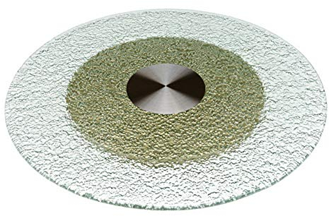 TMKDNNKG Le Plateau tournant en Verre trempé de Table Ronde est équipé de roulements en Acier Inoxydable, Qui sont durables/Haute sécurité/Pas Besoin d'assembler, Plateau tournant