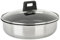 Sitram 715022 Sauteuse Acier Inoxydable SITRAMOVIBLE ARPEGE Ø24cm - Revêtement intérieur anti-adhésif sans PFOA - Couvercle Vapeur en Verre- Tout feux dont induction - Manche non Fourni