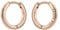 Ted Baker Crisele Logo Hoop Earrings (14mm) For Women (Rose Gold)